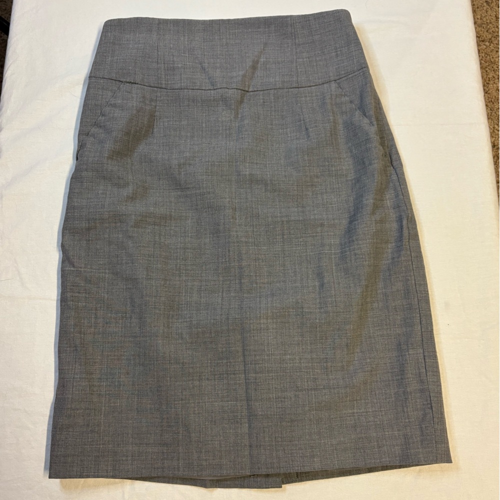 Banana Republic Gray Classic Pencil Skirt